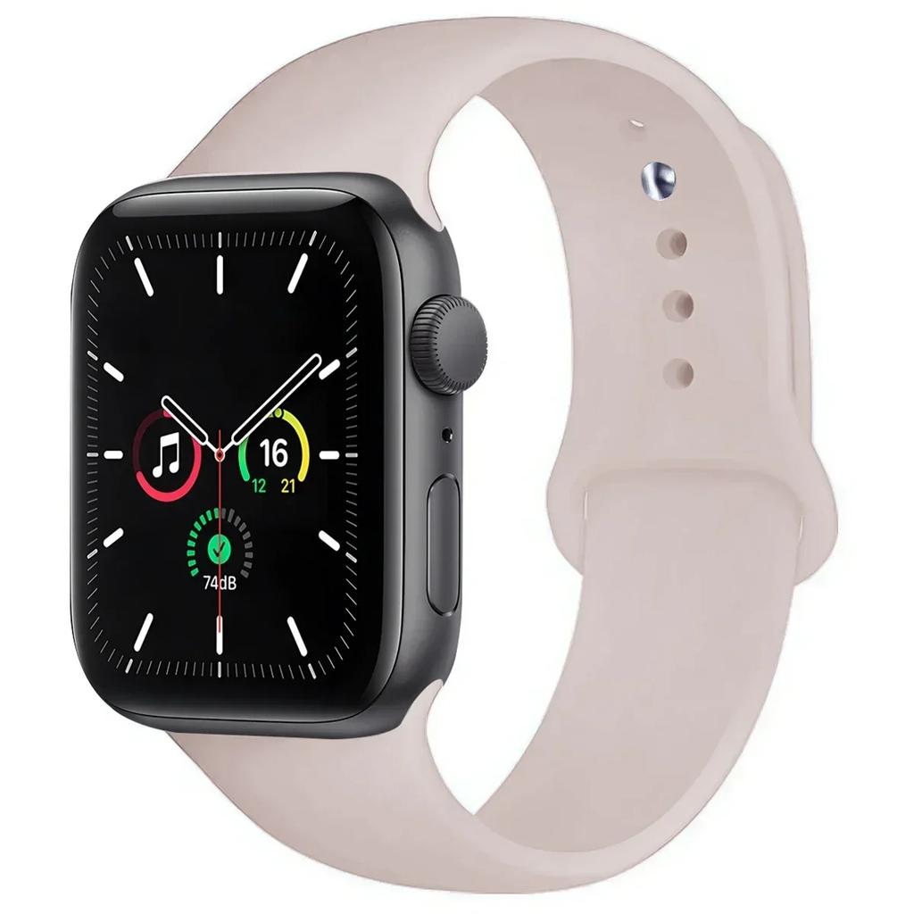 Silicone Band For Apple Watch straps 45mm 44mm 40mm 41mm 42mm-46mm sport bracelet iwatch series 8 7 6 5 4 3 SE 9 10 Ultra 2 49mm