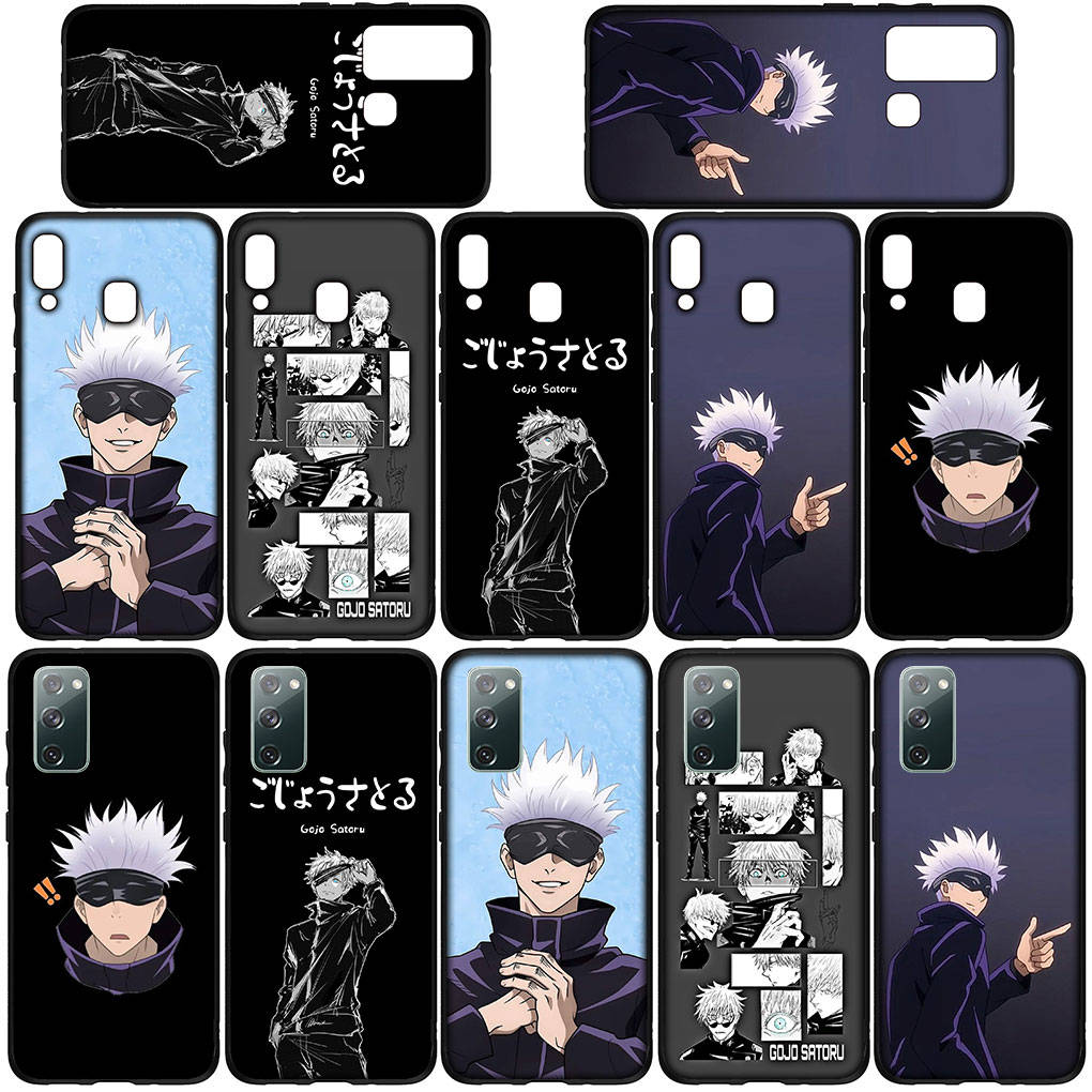 Phone Case for Samsung Galaxy S25 S24 S23 iPhone 16 15 Xiaomi Redmi Note 14 13 12 16E X 11 Pro Max Moto Huawei Comics Jujutsu Kaisen Gojo Satoru Cover