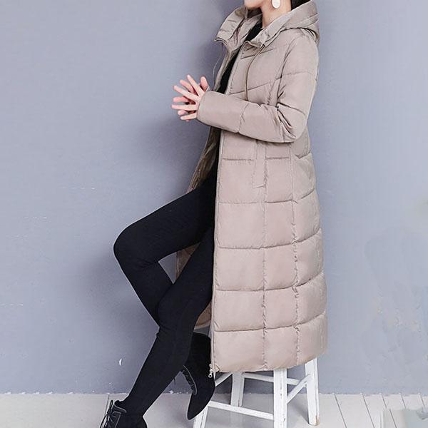 Paltoane de bumbac de lungime medie pentru femei, Paltoane de iarnă, Paltoane plus size, Haine pentru mamă, Îngroșate, Paltoane lungi peste genunchi