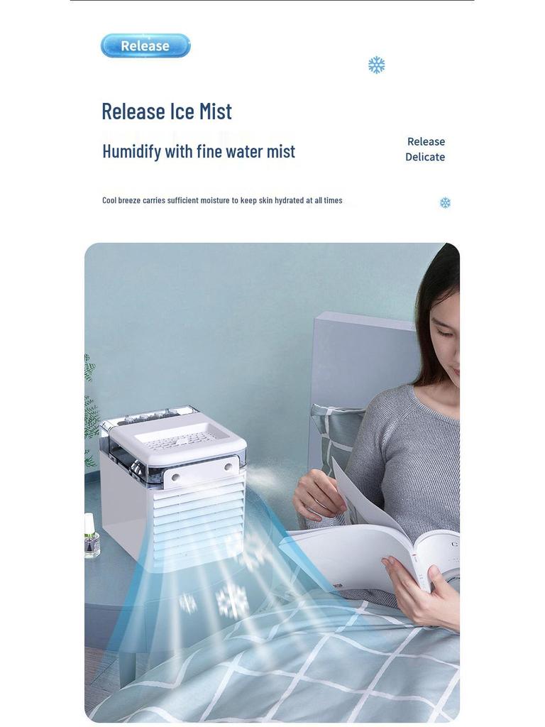 2024 Dual Spray USB/Plug-in Mini Desktop Air Fan