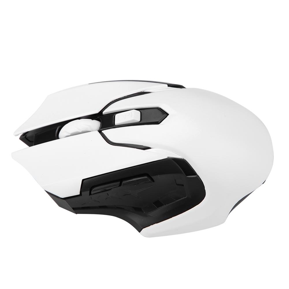 Optical 1200DPI Wireless Gaming Mouse Comfortable Grasp No Delay 2.4G Wireless Mouse - Black