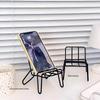 Moderne Zwarte Metalen Tablet- en Telefoonhouder - Stoelstijl, Horizontale/Verticale Plaatsing