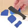 4PCS Caulk Tools Kit Silicone Sealant Remover Shovel Glass Cement Caulking Scraper (Blue)