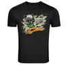 Summer Surf Raccoon Surfing Cartoon Graphic T-Shirt