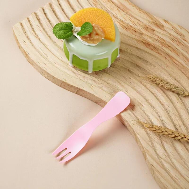 Disposable Plastic Dessert & Fruit Forks, 100-Count Individually Wrapped