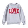 Kinder Freizeit Rundhals Bedruckter Pullover Langarm Kapuzen-Sweatshirt Oberteil
