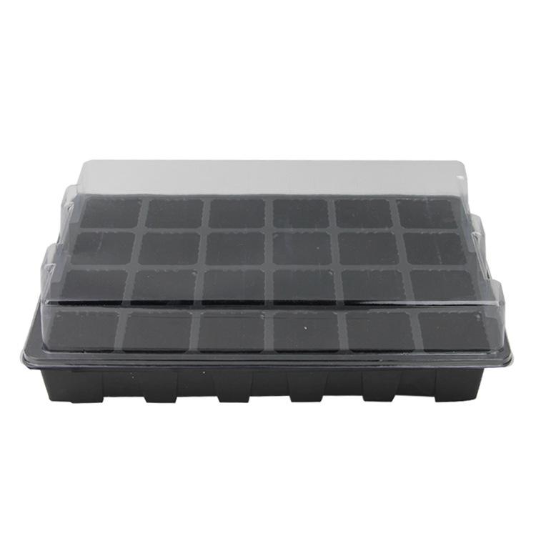 Seedling Tray Set: 12/24 Hole Three-Piece Seedling Box & Flower Pot Supplies.