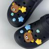 10PCS Fashion Shoe Charms Set Accessories Hole Shoe Buckle Cute Little Bear Star DIY 3D Shoes Decorations Kids Party Gift