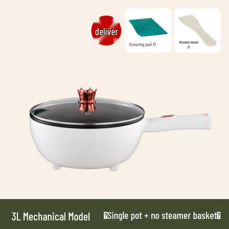 Multifunctional Electric Wok & Cooker: Large Capacity for Steaming, Frying & Stir-frying - Ideal for Dorm Use Multifunction Electric Frying Pot