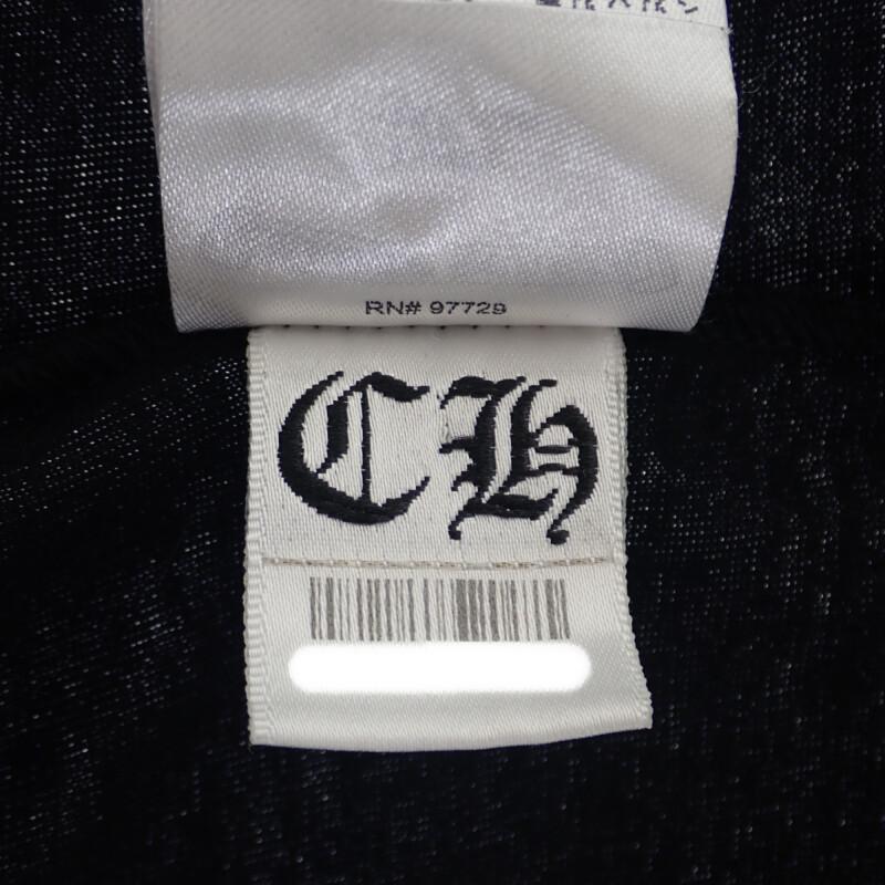 CHROME HEARTS  L Short sleeve T-shirt black cotton mens