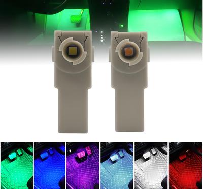 LED Interior Light Foot Lamp for Toyota Multicolor [2 Pieces] (green) [product]
