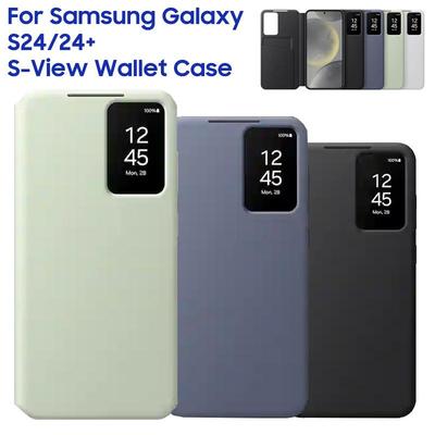 Flipové puzdro Smart View Wallet pre Samsung Galaxy S24 S24+ S24 Plus SM-S921B SM-S926B Smart View puzdro na telefón