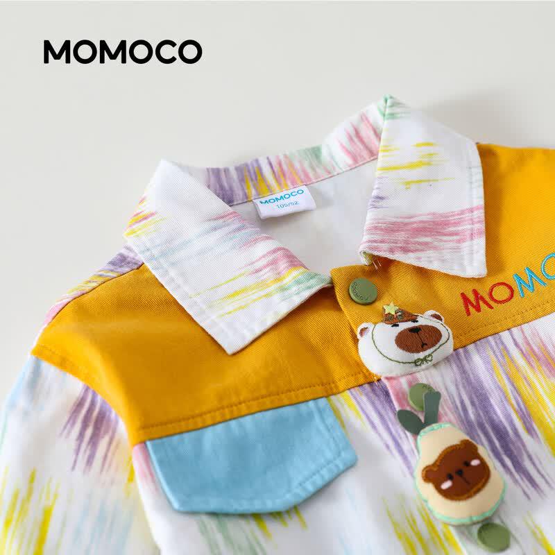 MOMOCO Boys' Casual Color-Block Jacket