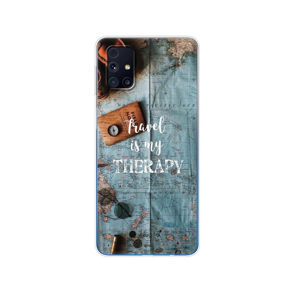 Für Samsung M31s Hülle 6.5 Tpu Weiches Silikon Rückseite Handyhülle Für Galaxy M31S M 31S m317f m317 Funda Winter Schnee Weihnachten