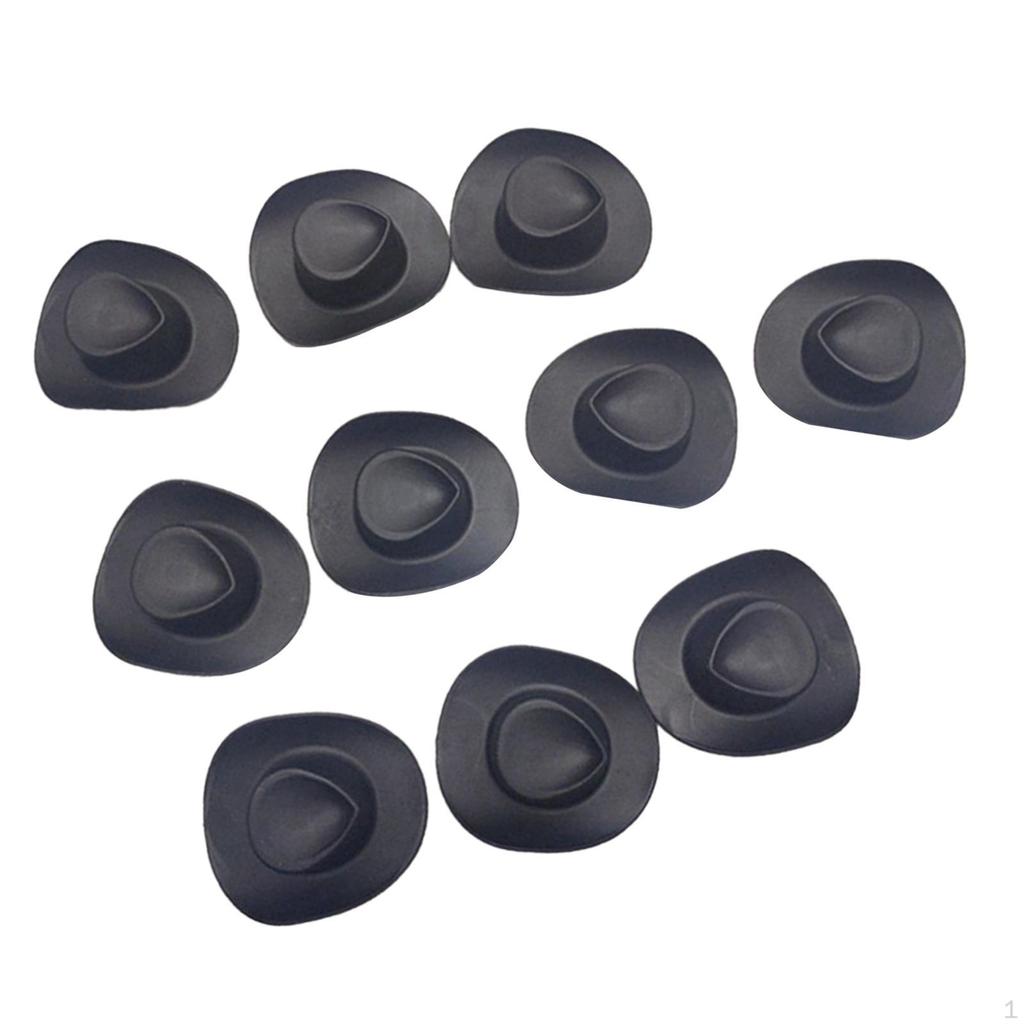 10 Pieces Doll Hat, Mini Hat for Dollhouse, Western Cowboy Hats Dressing Up Dolls