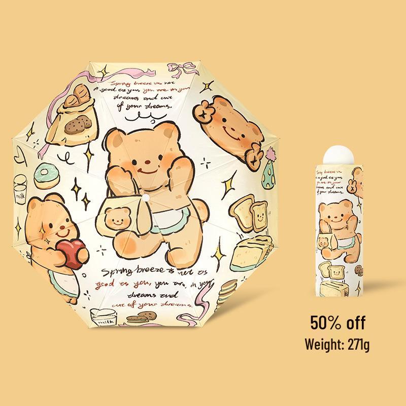 Autoschirm mit Doppelfunktion: Damen High-End Falt-Sonnenschirm mit Schwarzleim-Beschattung, UV-Sonnenschutz, Kompaktes Design