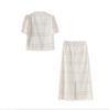High-End French Style Cutout Embroidery Top & Half Skirt Set