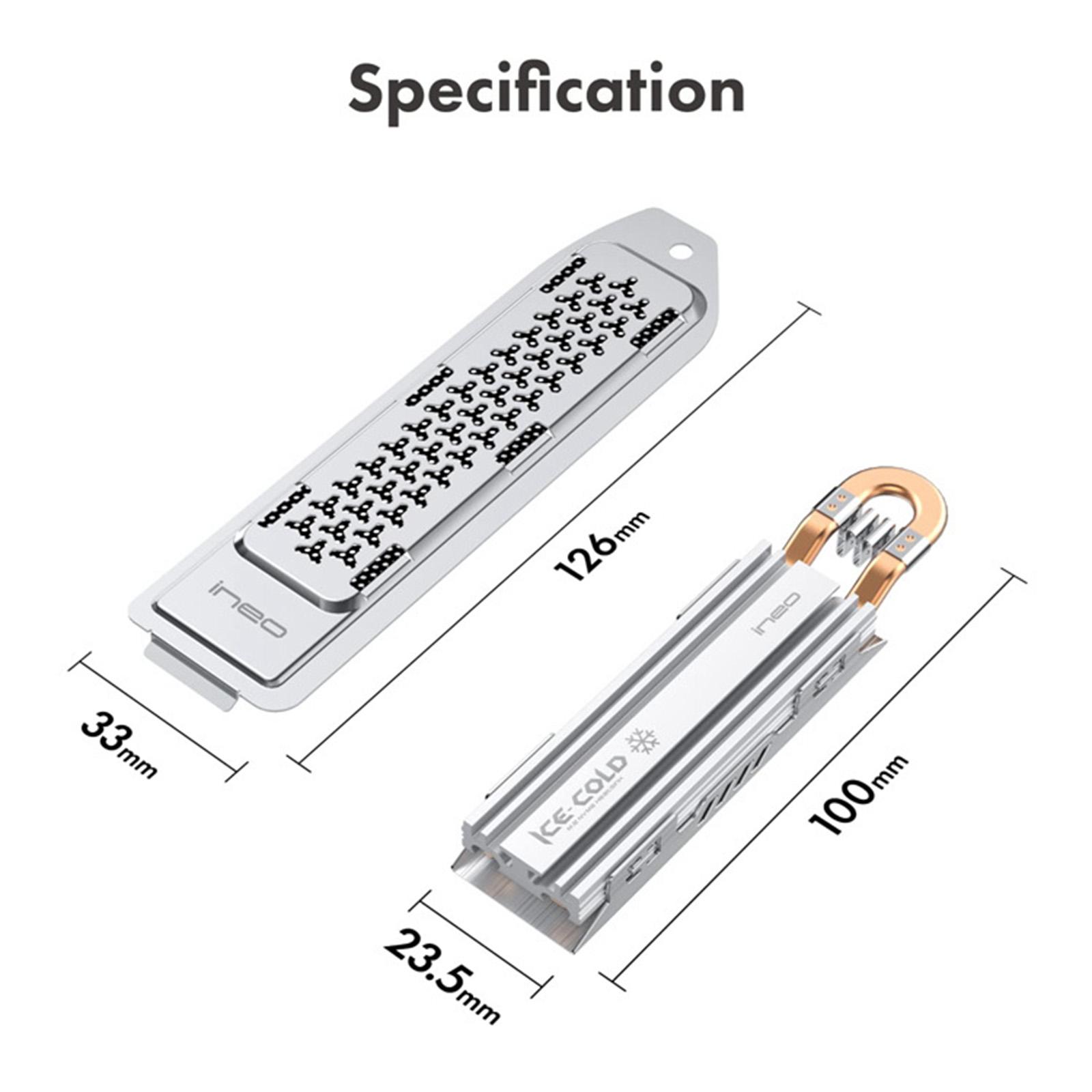 

For PS5 M.2 NVME 2280 SSD Heatsink Magnesium Aluminum Alloy SSD Cooler with Dust Cover Hard Disk Heat Sink for Playstation