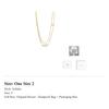 DIOR Metal, White Crystal Necklaces Women's Gold 106964268