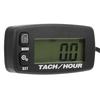 LCD Backlit Gauge Resettable Inductive Tachometer Hour Meter for 2 4 Stroke Engines