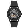 AR60028 Multifunction Black Men's Leather Watch