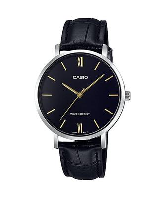 Quartz Watch Black with Black Leather Overseas Model Women's LTP-VT01L-1B Band, [Used]