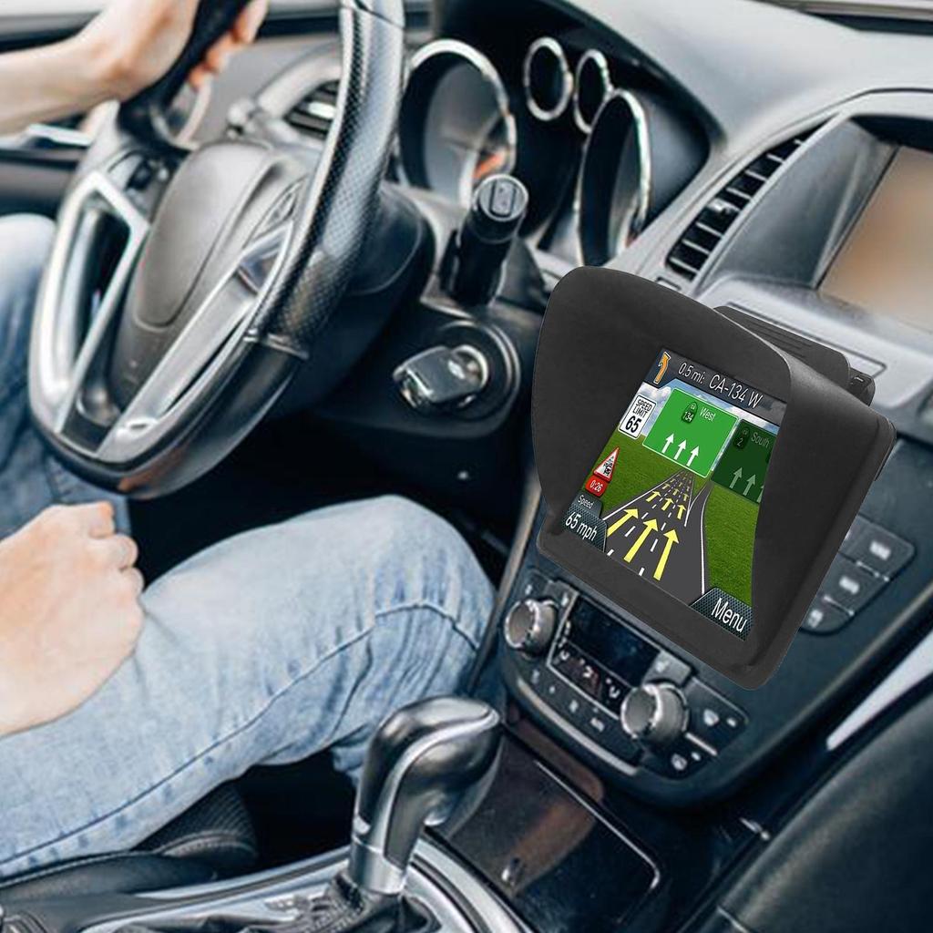 GPS Navigator Sun Shield Vehicle Navigator Sunshade Visor Auto GPS Cover Blind Automotive Interior Supplies For GPS Navigation