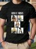 Guns N Roses Rock Band Retro Loose Short-sleeved T-shirts Trend Harajuku Neutral Shirts Overs