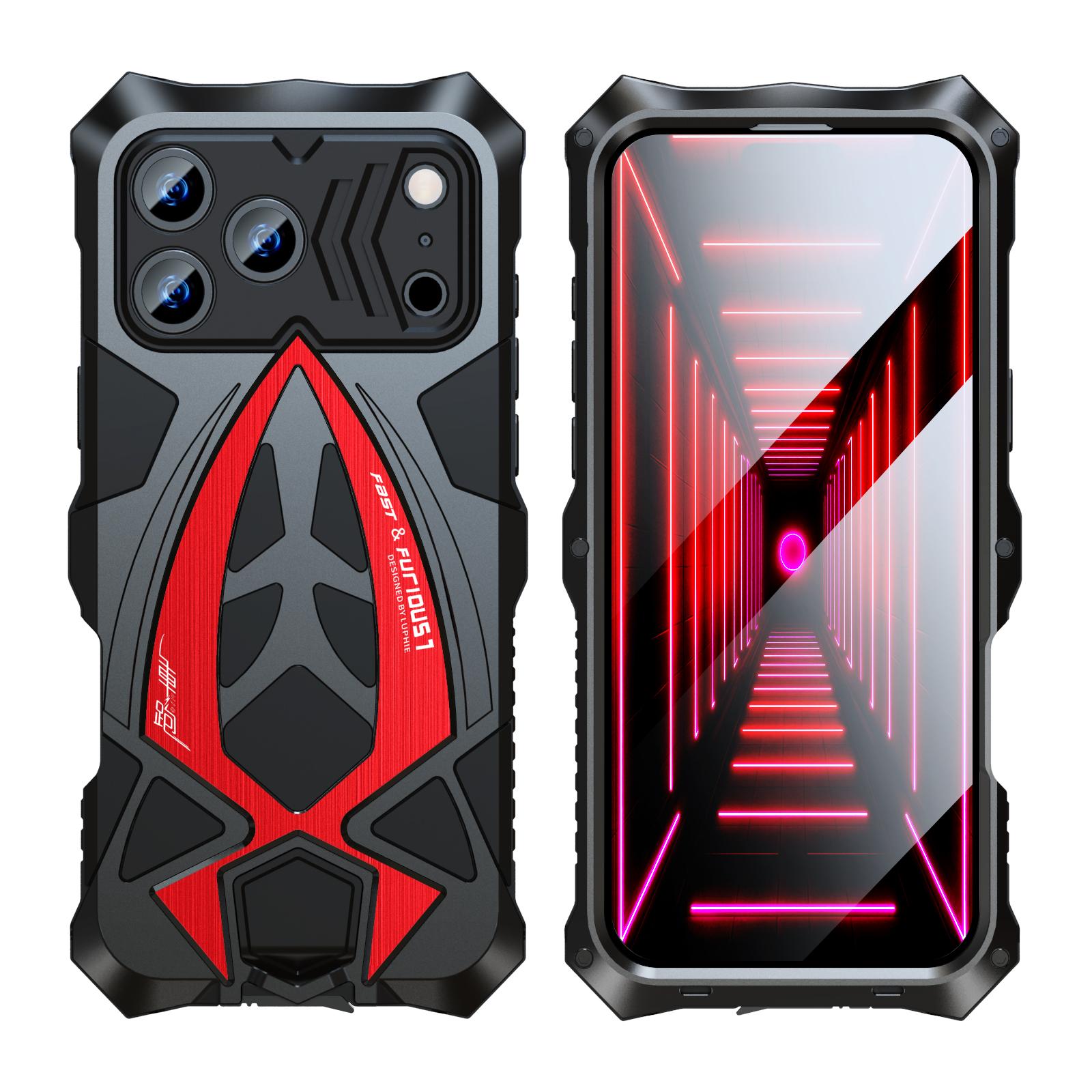 

For iPhone 17 16 Pro Max 16e Rugged Phone Case Military Grade Shockproof Armor Cover Shell Metal Silicon Fundas iPhone17 Pro Max
