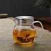 OULOVECO Teapot & Mugs (2 or 4-Piece Set), Heat-Resistant Glass with Strainer, Dishwasher Safe, Stylish, Simple, Nordic Gift, Pitcher, Water Jug,