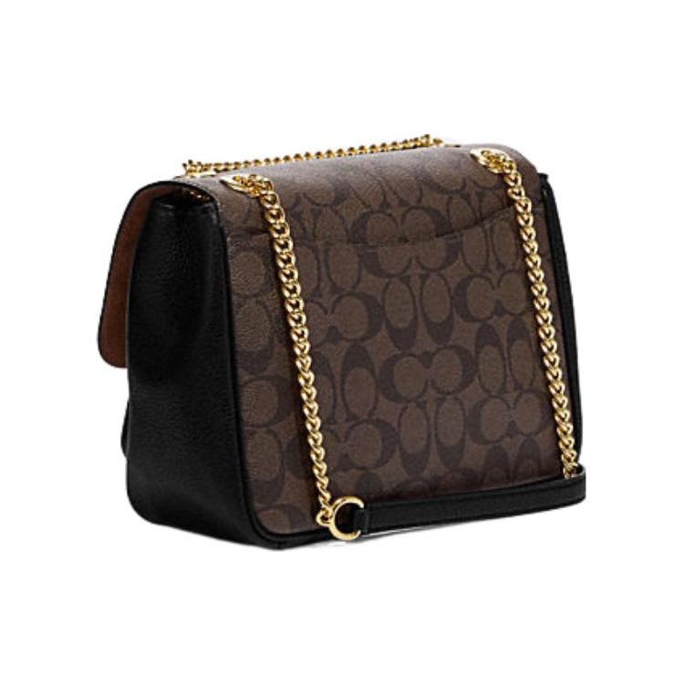 COACH Klare Cow Leather Artificial Leather Portable Crossbody Bag , Shoulder Bag Medium Women's Dark Brown (Unisex) Crossbody Bags