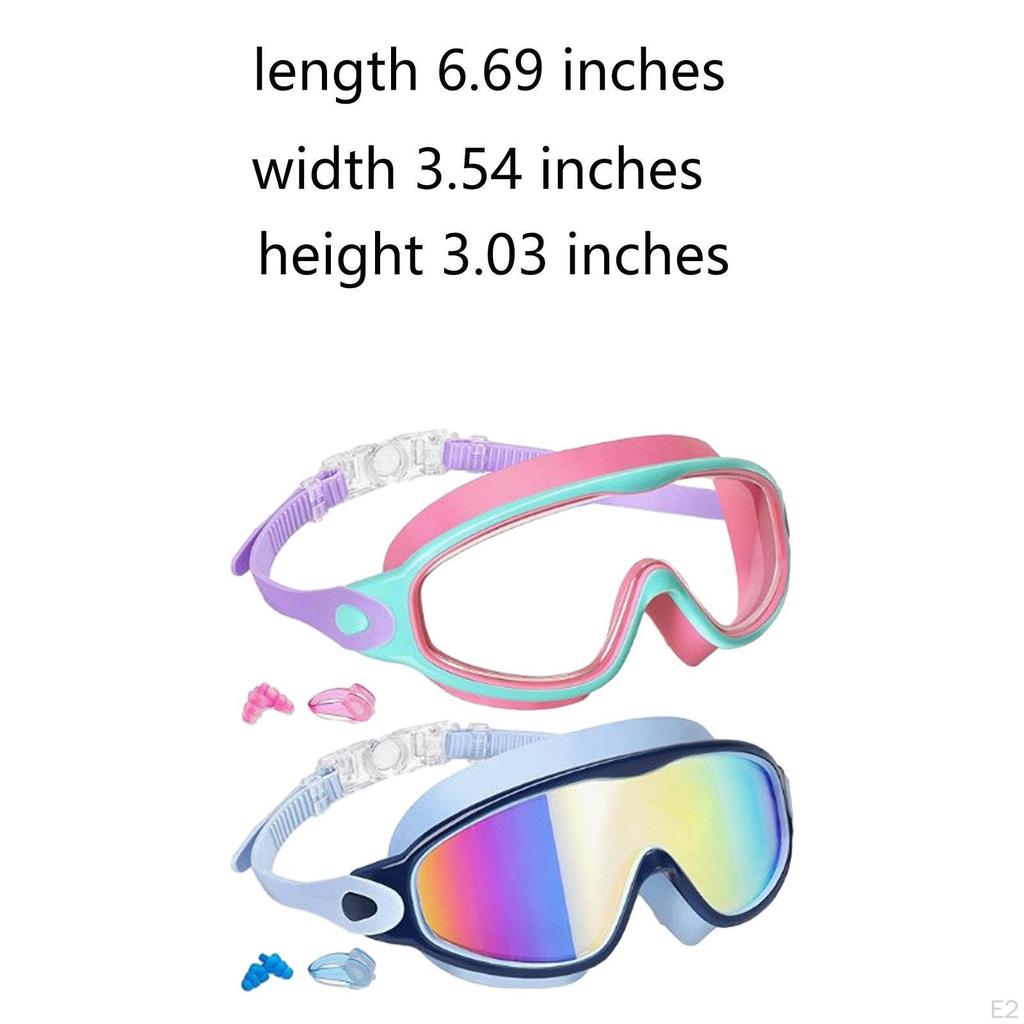 2 Pieces Kids Swim Goggles Pool Swimming Gear No Leakage Goggle Mask