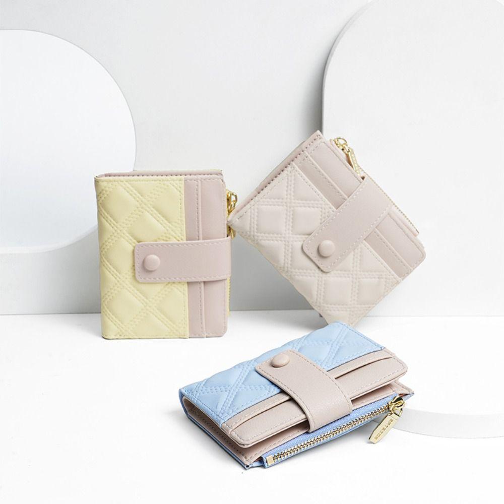 Multiple Card Slot Cute Purses Zipper Card Holder Lovely Folding Coin Purse  Women