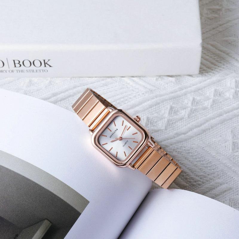 Watch Niche Simple Fashion Square Versatile Retro Temperament Retro Watch Women'S Watch