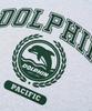 DOLPHIN WAVE APPAREL Dolphin Laurel Sweatshirt Cool Grey