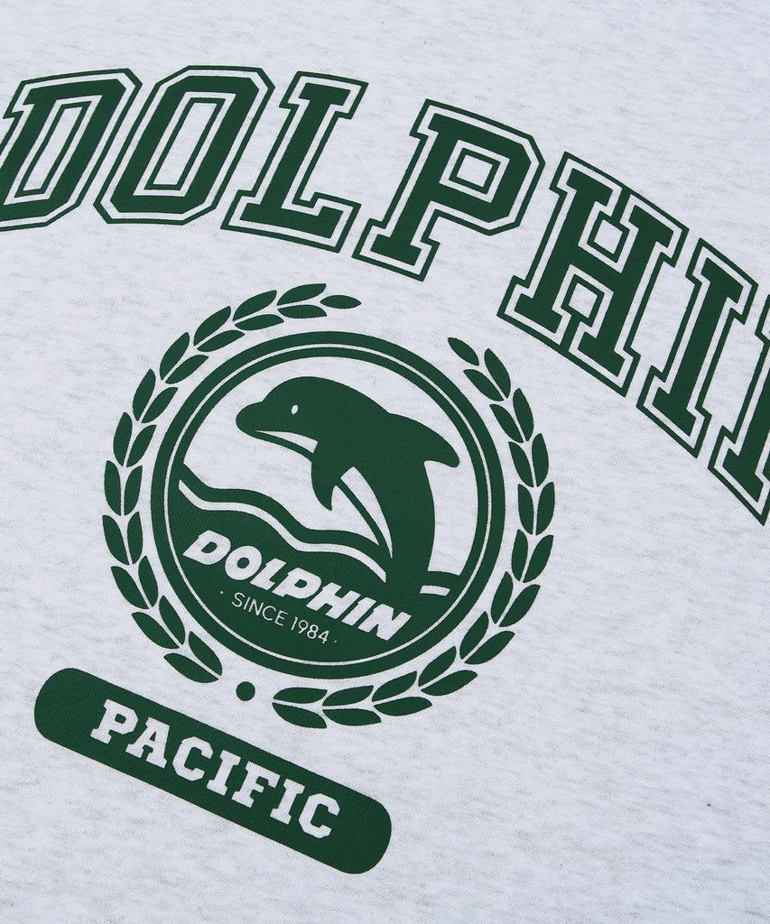 DOLPHIN WAVE APPAREL Dolphin Laurel Sweatshirt Cool Grey