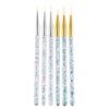 3 Stücke Nail Art Liner Pinsel Malerei Blume Zeichnung Linien Gitter Streifen Maniküre Acryl Pinsel DIY Werkzeug
