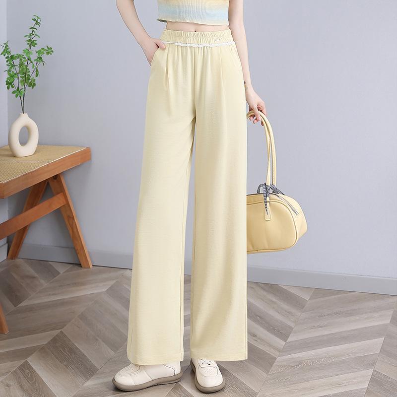 

Новые тонкие и узкие широкие брюки Ice Silk — повседневные, свободные и стройнящие. Прямые брюки универсальны, а также защищены от комаров и солнца. 4XL жёлтый