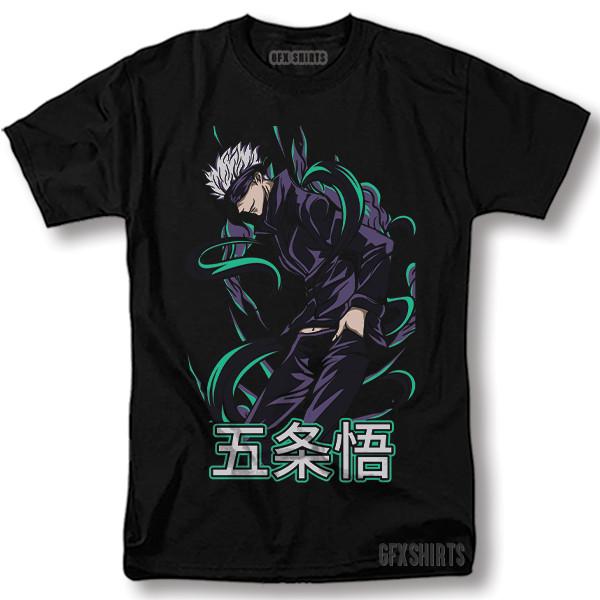 

Jujutsu Kaisen Satoru Gojo Shirt Anime Manga Graphic T-Shirt Unisex T-Shirt XXL