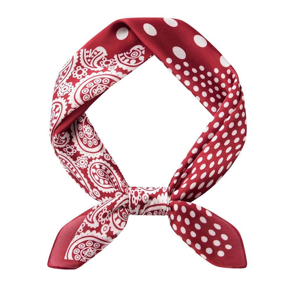 Lightweight Square Neckerchief 70x70cm Purse Scarf Versatile Headscarf  for Women