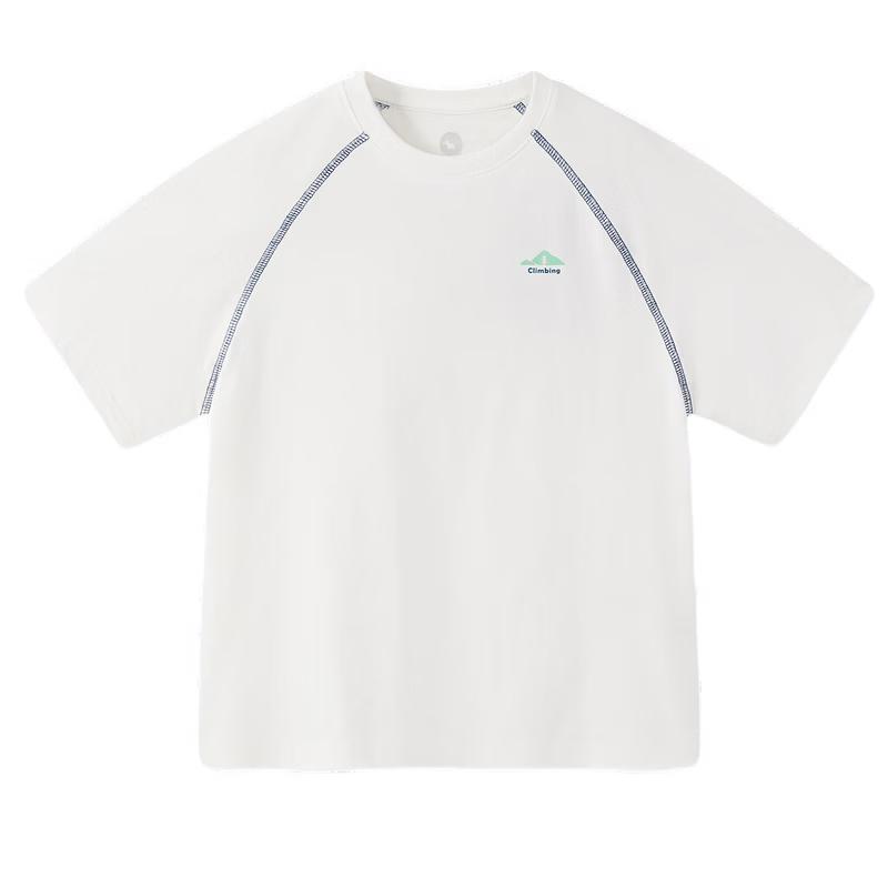 MQD Boys Moisture-Wicking Raglan Cartoon Letter Short Sleeve T-Shirt 130