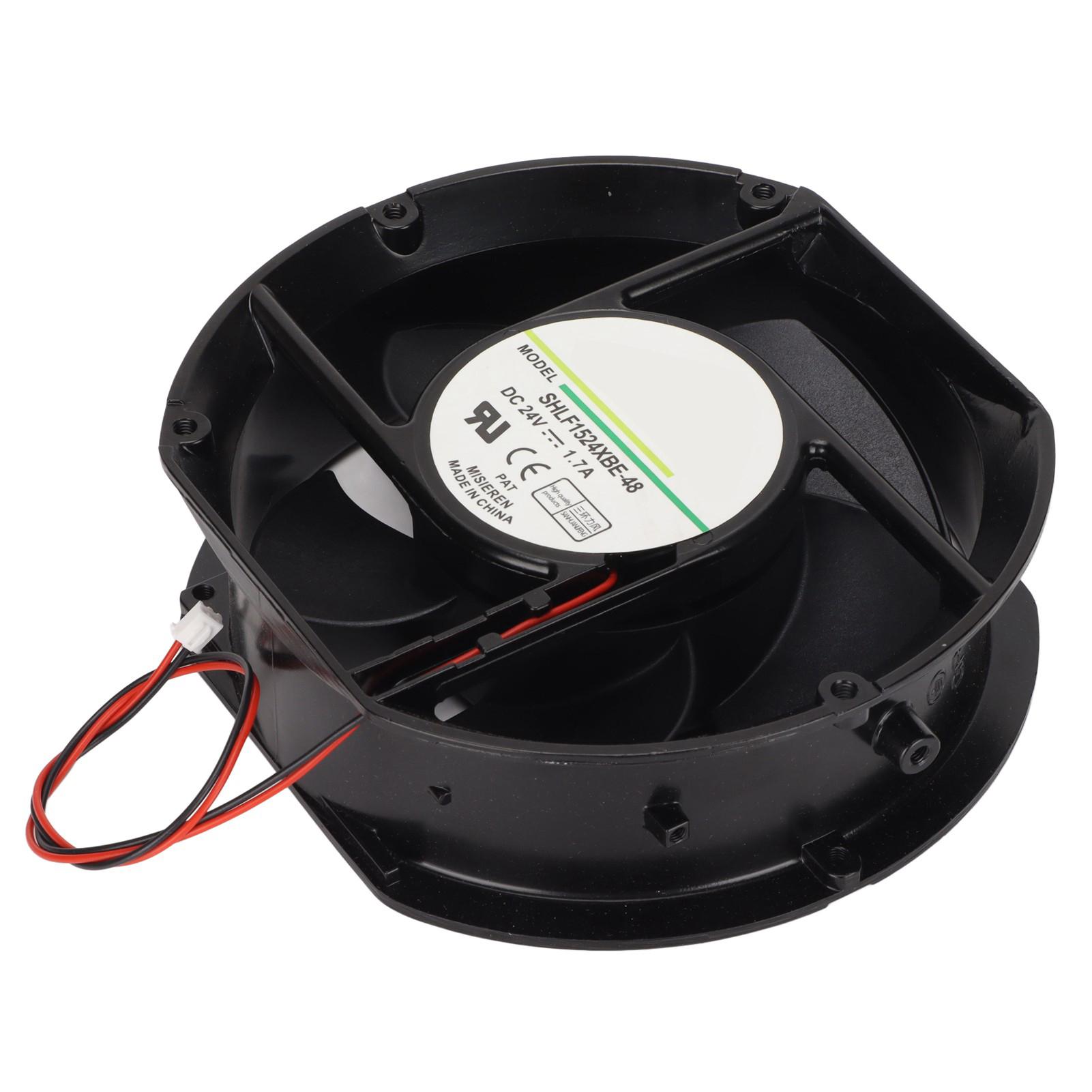 

Cooling Fan Dual Ball Axial Heat Sink Silent Cooling Fan for DIY Cooling Ventilation Machinery Household Appliances 24V