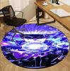 Jujutsu Kaisen Pattern Round Rug, Indoor/Outdoor Mat, for Picnic, Gameroom, Bedroom, Office, Living Room, Home Decor Carpet, Birthday Gift