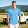 Men's Polo Shirt Short Sleeve Quick Dry Performance T Shirt Classic Fit Lightweight Breathable Sports Casual Business Top
