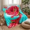 Watermelon Splash Art 1 Theme Blanket Lightweight Warm Flannel Blanket Decorative Throw Blanket for Home Decoration