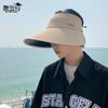 8438 Summer Vinyl Eaves Sunshade Sunscreen Hat Men's Outdoor Sports Face Cover Foldable Empty Top Sun Hat