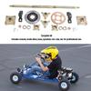 Go-Kart Hinterachs-Kit Ritzel Widerstandsfähig Erhöhte Stabilität Go-Kart Hinterachs-Baugruppe 160mm Bremsscheibe für ATVs