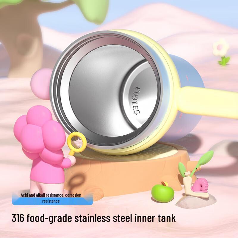 Huabansen 800 ml Isolerad Rostfri Stålmugg med Sugrör