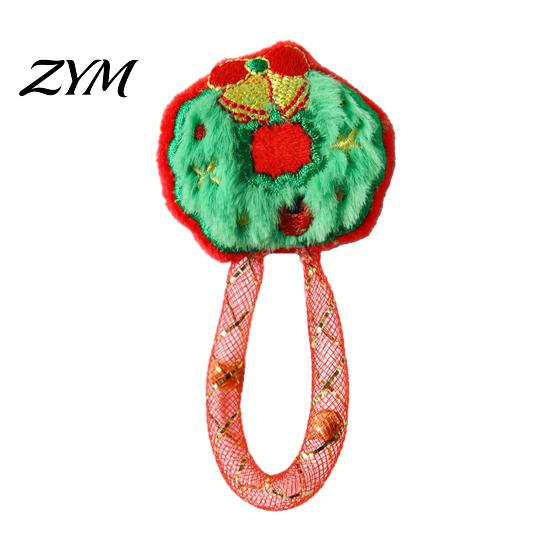 Interactive Cat Toys Christmas Catnip Toy for Indoor Cats, Stuffed Chew with Mesh Teething Relief Kittens Tube, Flexible Tube Bell Holiday Gift