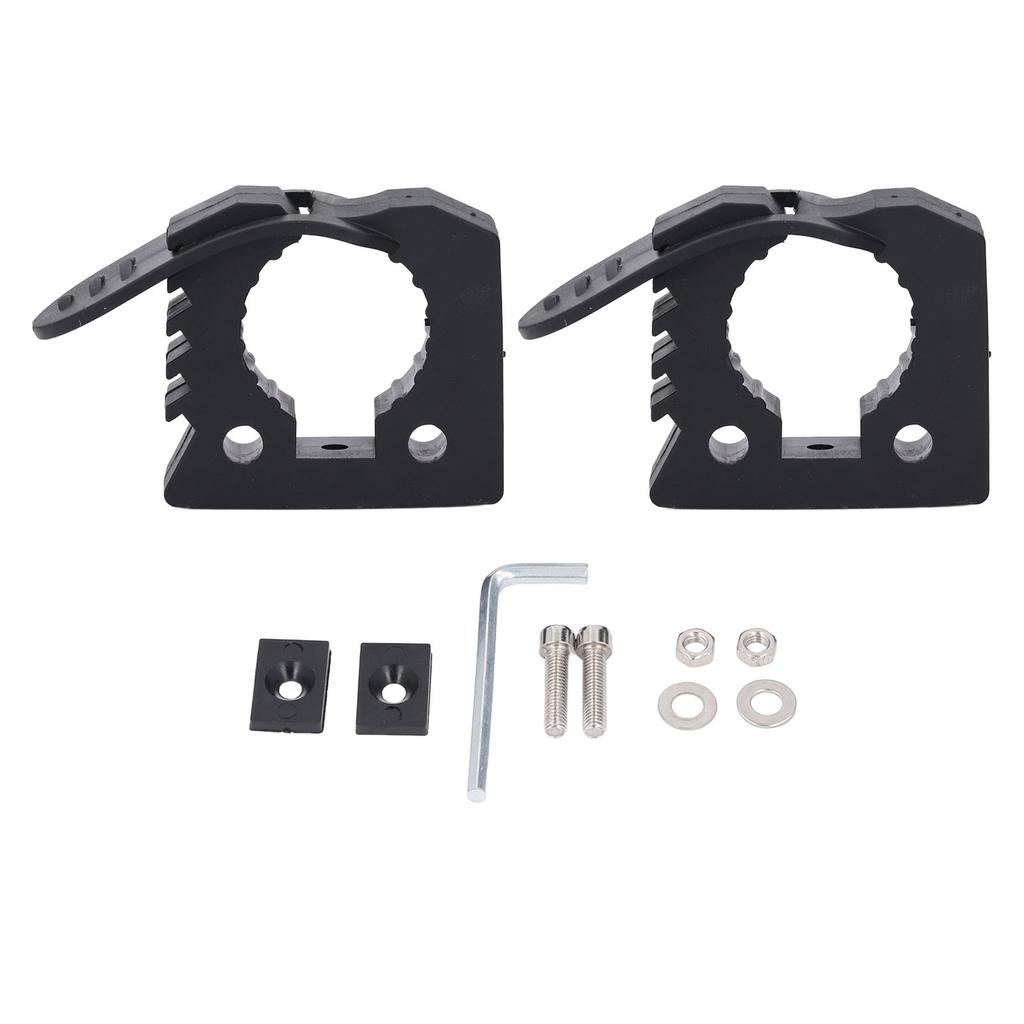 1 Pair of Quick Release Rubber Clamp Mounting Bracket Shovel Holder for Trucks UTV ATV Offroad Indoor 3 4CM Tools